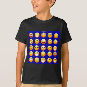 T-shirt esojos azuis escuros