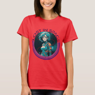 T-Shirt espacial Camisa espacial Camisa do pla