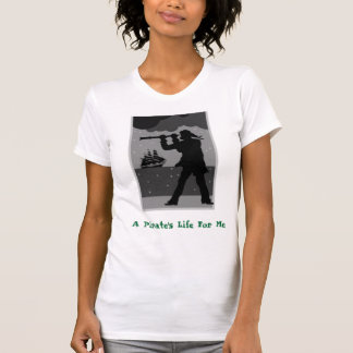 T-shirt Espaço, a vida de um pirata para mim