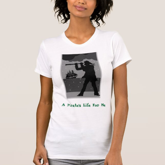 T-shirt Espaço, a vida de um pirata para mim (Frente)