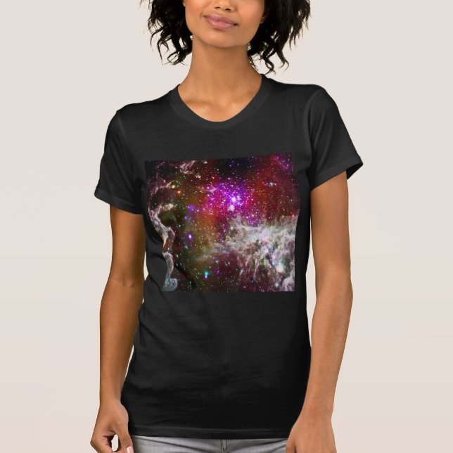 T-shirt Espaço - Nebula Pacman (Frente)