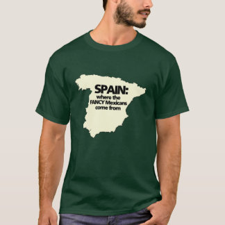 T-shirt Espanha de onde os mexicanos EXTRAVAGANTES vêm