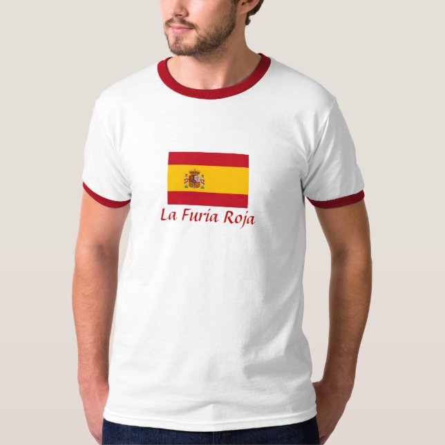 T-shirt Espanha "La Furia Roja" (Frente)