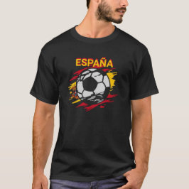T-shirt Espanha preta. 06