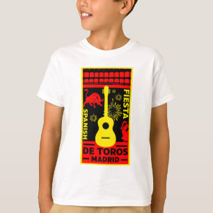 T-Shirt espanhol Bull Fight Corrida De Toros