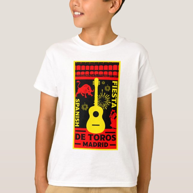 T-Shirt espanhol Bull Fight Corrida De Toros (Frente)