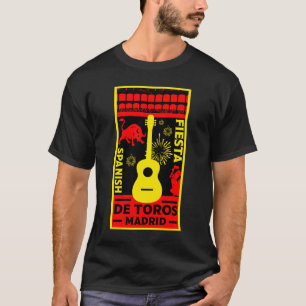 T-Shirt espanhol Bull Fight Corrida De Toros