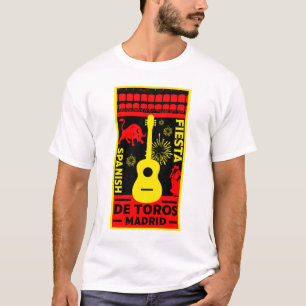 T-Shirt espanhol Bull Fight Corrida De Toros