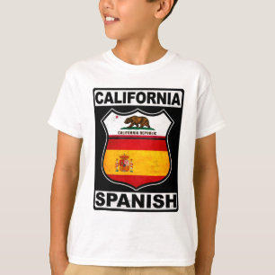 T-shirt Espanhol da Califórnia Americana