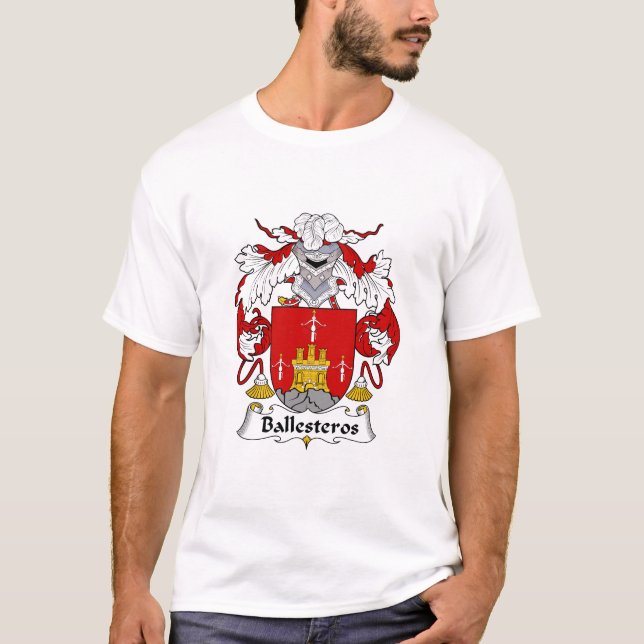 T-shirt espanhol da crista da família de (Frente)