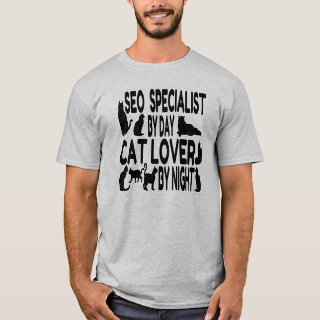 T-shirt Especialista do Cat Lover SEO (Frente)