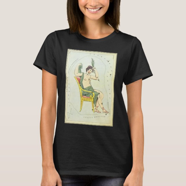 T-shirt Espelho de Urânia, Mapa Celeste de Astronomia Anti (Frente)