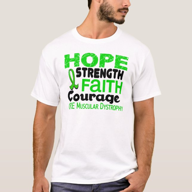 T-shirt ESPERANÇA 3 da distrofia muscular (Frente)