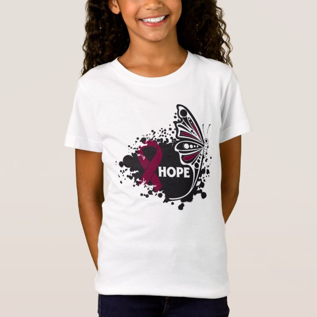 T-shirt Esperança Amiloidose Borboleta (Frente)