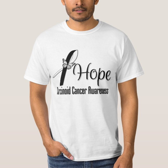 T-shirt ESPERANÇA Carcinoid do cancer (Frente)