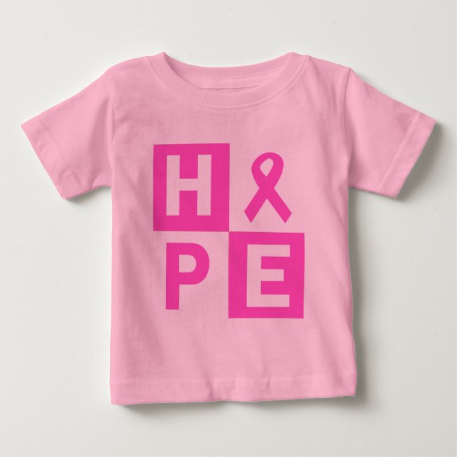 T-shirt Esperança de consciência do Cancer (Frente)