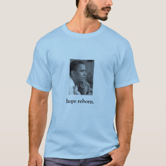T-SHIRT ESPERANÇA DE OBAMA RENASCIDO (PARTE DIANTEIRA