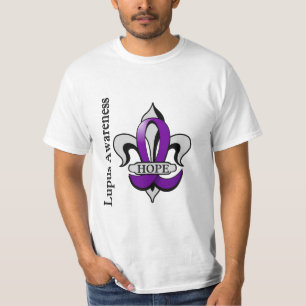T-shirt Esperança do lúpus da flor de lis