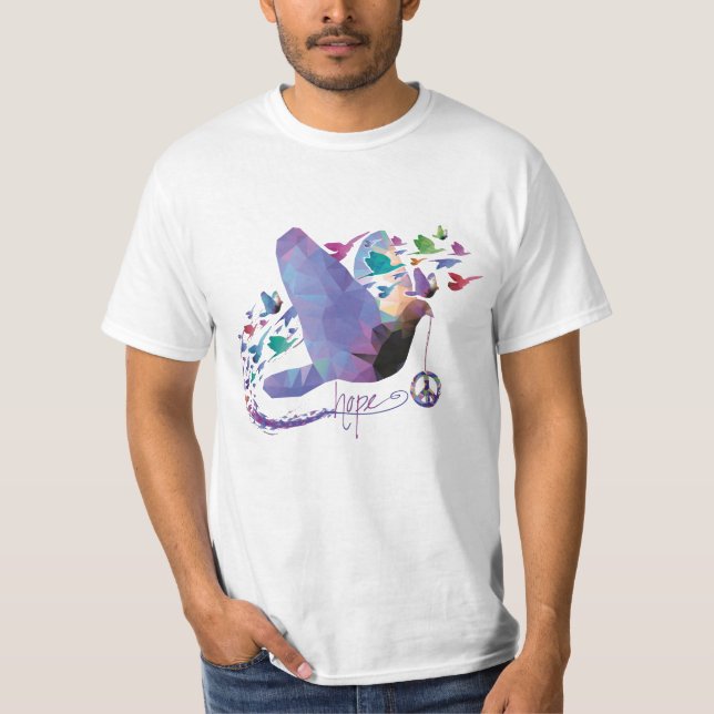T-shirt Esperança para a paz - Tshirt (Frente)