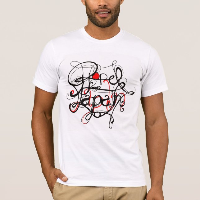 T-shirt Esperança para Japão (Frente)