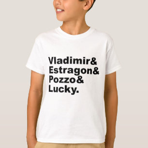 T-shirt Esperando por Godot - Vladimir Estragon Pozzo Luck