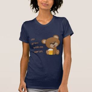 T-shirt Esperanto: Através dos trinkas bieron. do urso