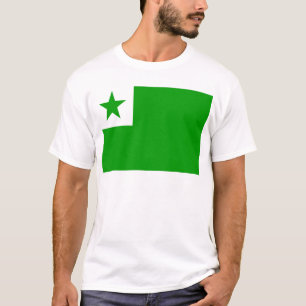 T-shirt Esperanto-Bandeira