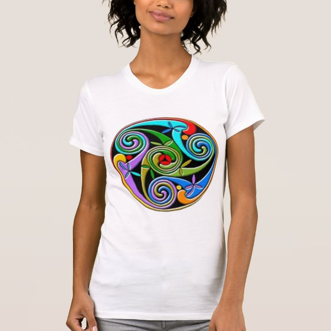 T-shirt espiral celta (Frente)