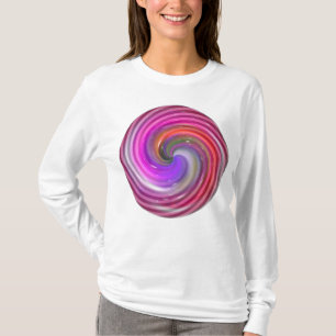 T-shirt espiral Colorida da Bola