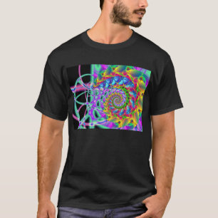 T-shirt espiral de phoenix do arco-íris