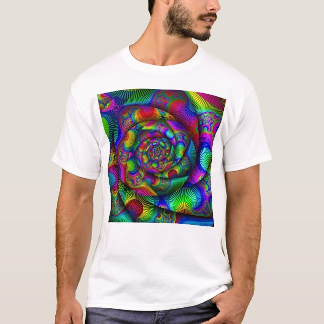 T-shirt Espiral do divertimento (Frente)
