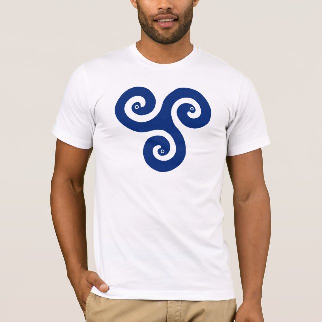T-shirt espiral triplo celta (Frente)