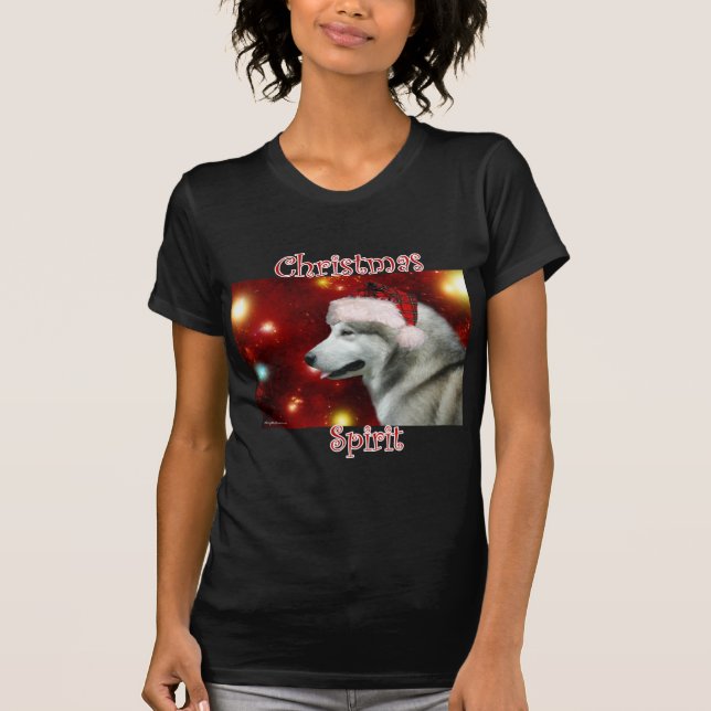 T-shirt Espírito de Malamute no Alasca (Frente)