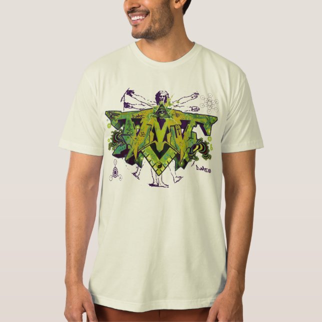 T-SHIRT ESPIRITUAL DOS GRAFITES AYAHUASCA DO DMT (Frente)