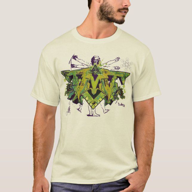 T-SHIRT ESPIRITUAL DOS GRAFITES AYAHUASCA DO DMT (Frente)