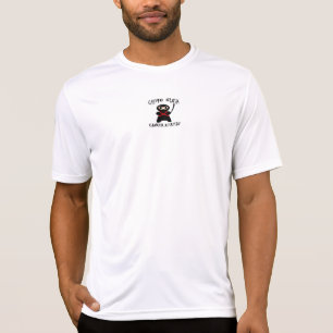 T-shirt Esporte do assassino do cancer de Chemo Ninja