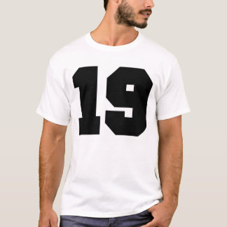 T-shirt Esporte do número 19