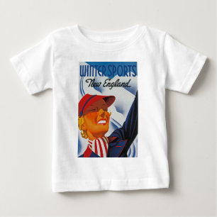 T-shirt Esportes de Inverno Nova Inglaterra