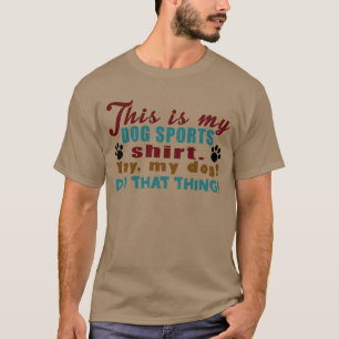 T-shirt Esportes do cão