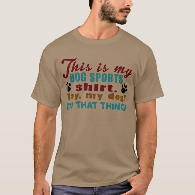 T-shirt Esportes do cão (Frente)