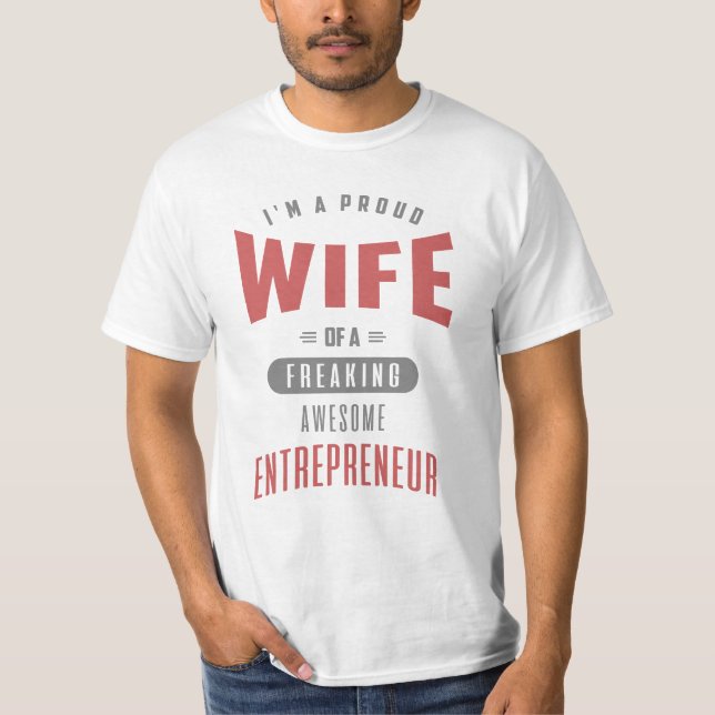 T-shirt Esposa de um Empreendedor Fantástico (Frente)