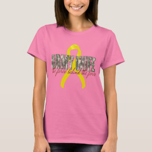 T-shirt Esposa do exército a força atrás da força