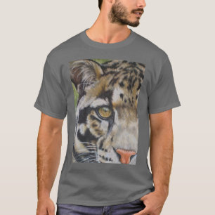 T-shirt Espreitando o leopardo nublado