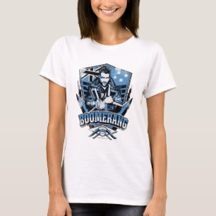 T-shirt Esquadrão Suicida Crachá de Boomerang