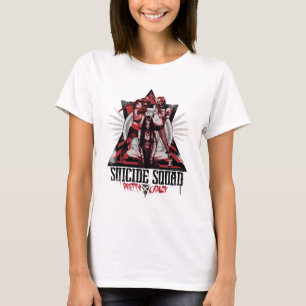 T-shirt Esquadrão Suicida Raparigas Bonito Loucas