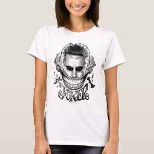 T-shirt Esquadrão Suicida Sorriso de Joker 2