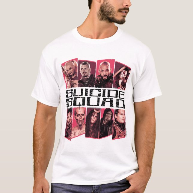 T-shirt Esquadrão Suicida | Task Force X Grupo Emblem (Frente)