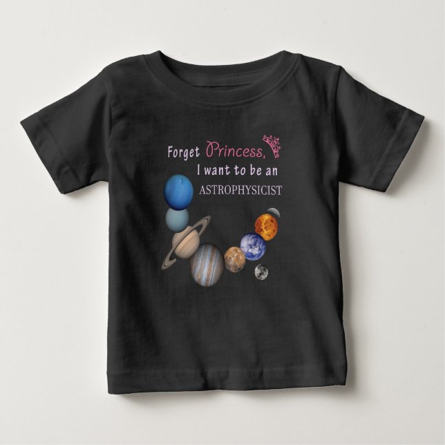T-shirt Esqueça a Princesa - Astrofísico (Frente)