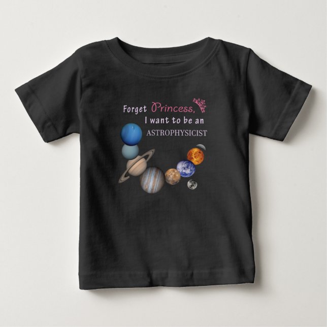 T-shirt Esqueça Princesa - Astrofísico (Frente)