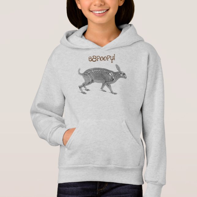 T-shirt Esqueleto de coelho assustador (Frente)